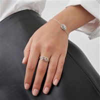 Ring Annamaria Cammilli Woman Dune in White Gold Diamante 0.19 Ct GAN2662W - GAN2662W